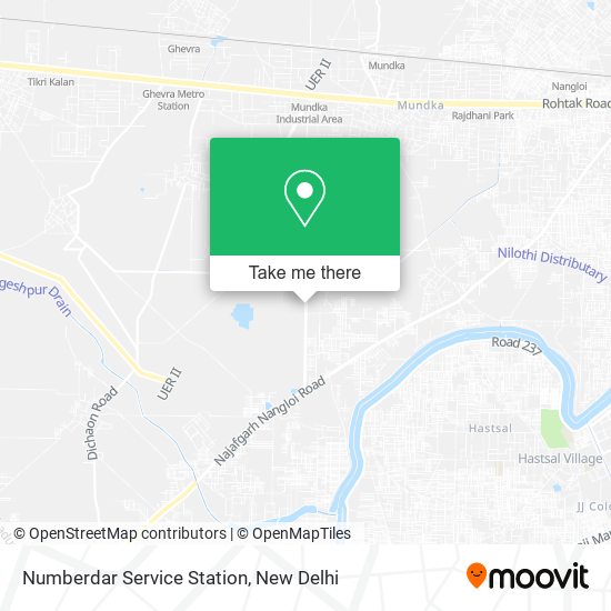 Numberdar Service Station map