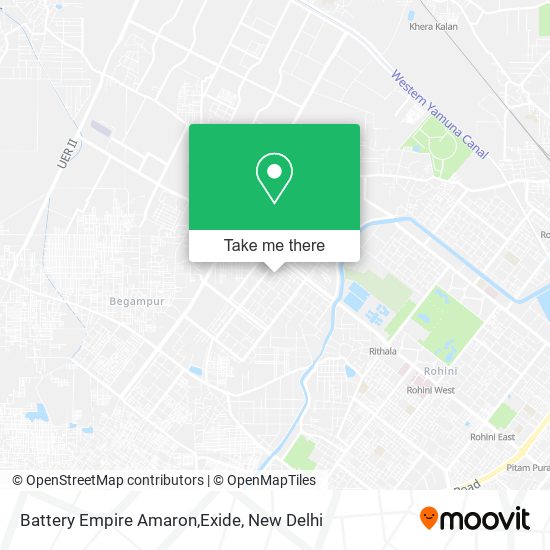 Battery Empire Amaron,Exide map