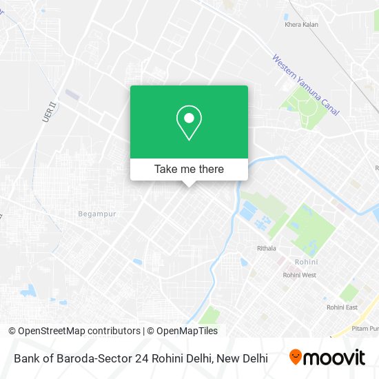 Bank of Baroda-Sector 24 Rohini Delhi map