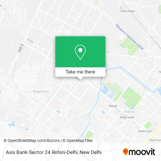 Axis Bank-Sector 24 Rohini-Delhi map