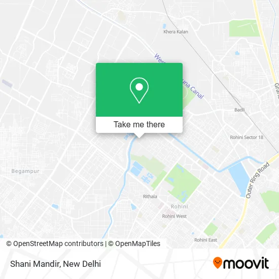 Shani Mandir map