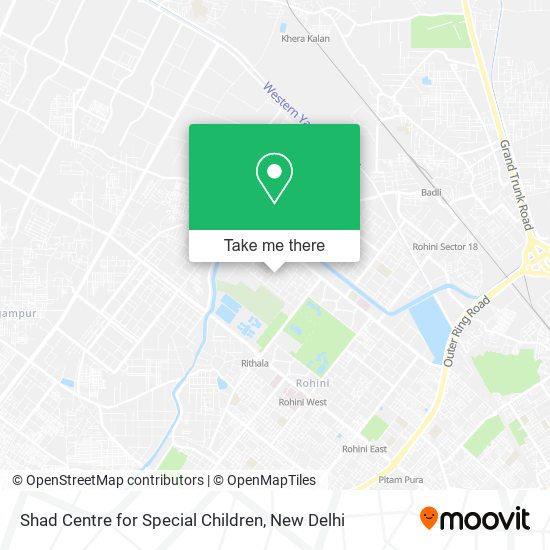 Shad Centre for Special Children map