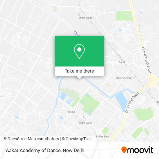 Aakar Academy of Dance map