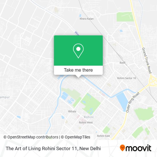 The Art of Living Rohini Sector 11 map