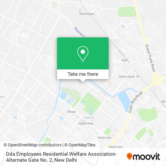 Dda Employees Residential Welfare Association-Alternate Gate No. 2 map