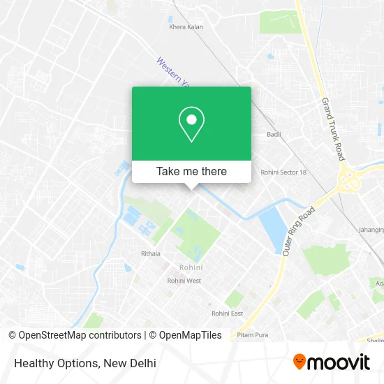 Healthy Options map