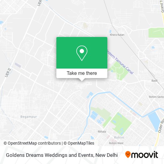 Goldens Dreams Weddings and Events map