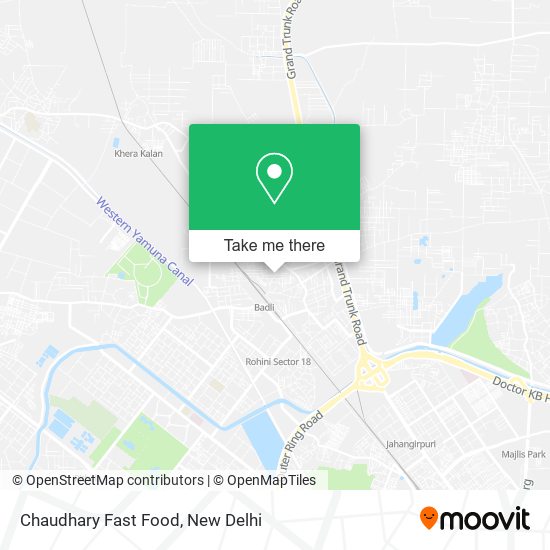 Chaudhary Fast Food map