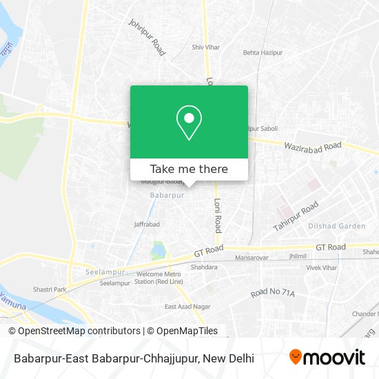Babarpur-East Babarpur-Chhajjupur map
