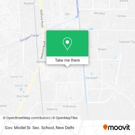 Gov. Model Sr. Sec. School map