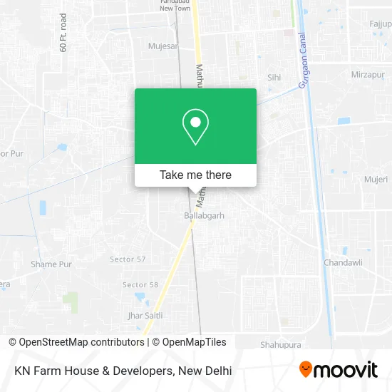 KN Farm House & Developers map
