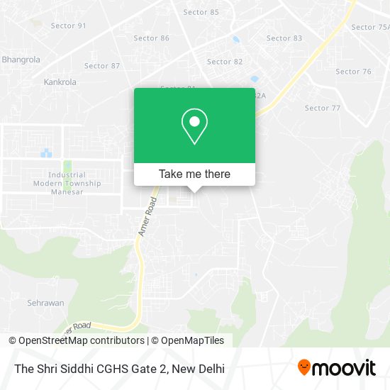 The Shri Siddhi CGHS Gate 2 map