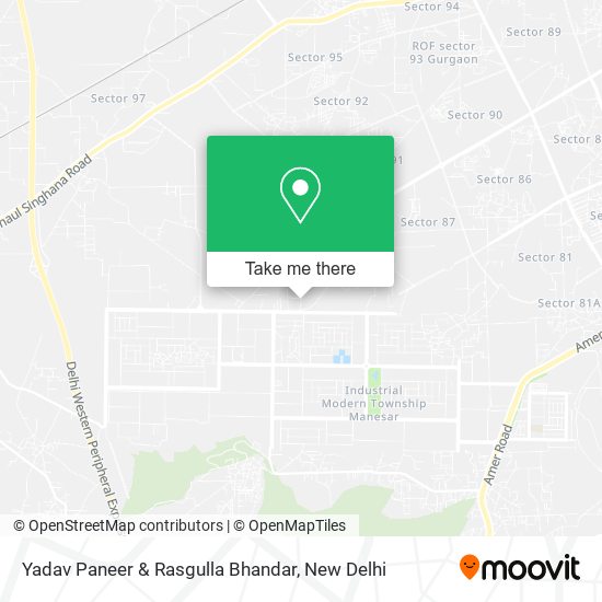 Yadav Paneer & Rasgulla Bhandar map