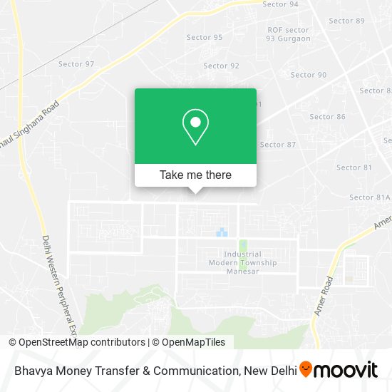 Bhavya Money Transfer & Communication map