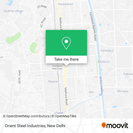Orient Steel Industries map