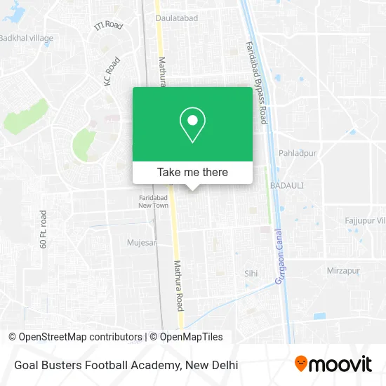 Goal Busters Football Academy map