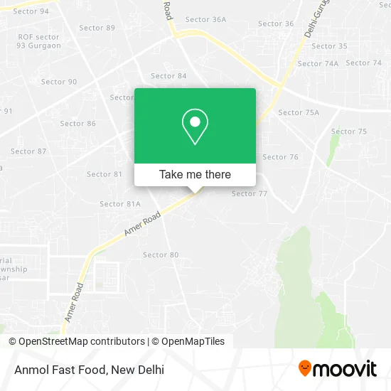 Anmol Fast Food map