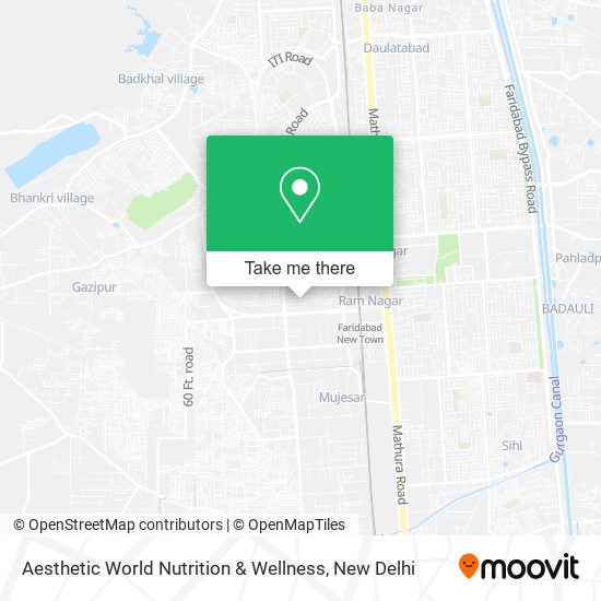 Aesthetic World Nutrition & Wellness map