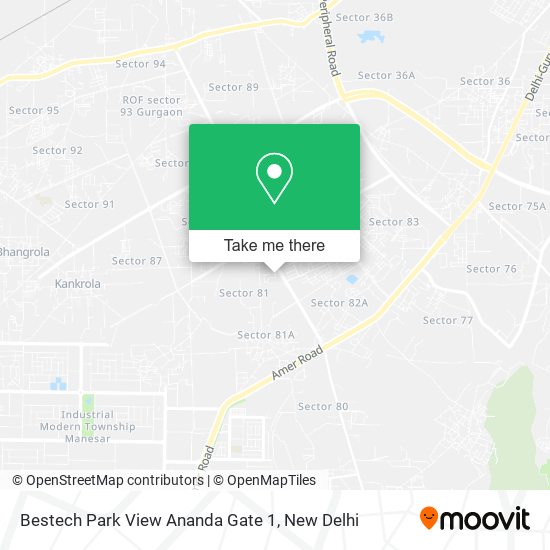 Bestech Park View Ananda Gate 1 map