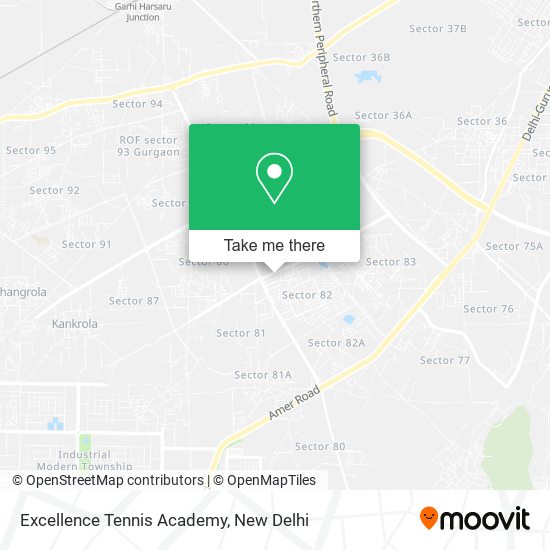 Excellence Tennis Academy map