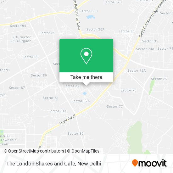 The London Shakes and Cafe map