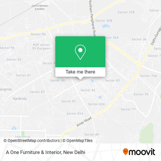 A One Furniture & Interior map