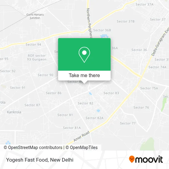 Yogesh Fast Food map