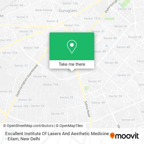 Escallent Institute Of Lasers And Aesthetic Medicine - Eilam map