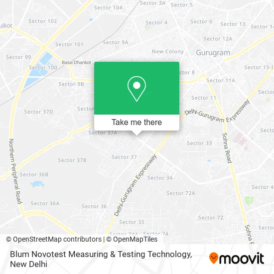 Blum Novotest Measuring & Testing Technology map