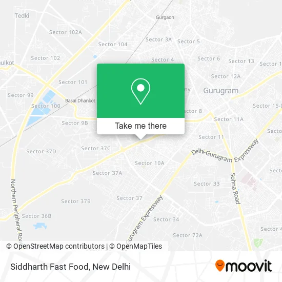Siddharth Fast Food map