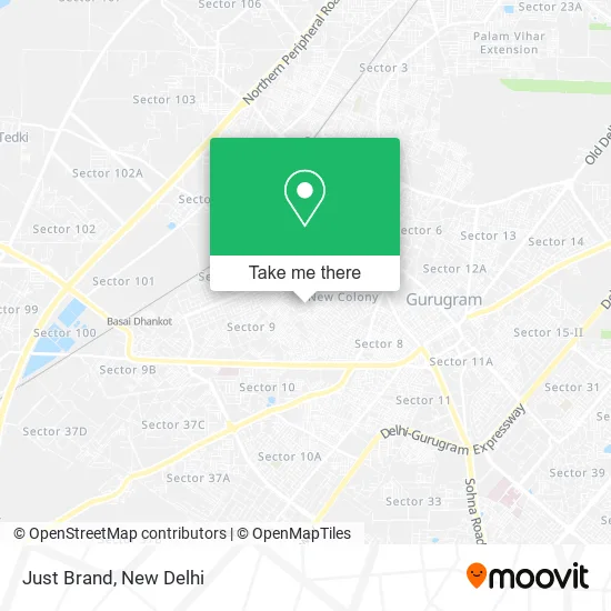 Just Brand map