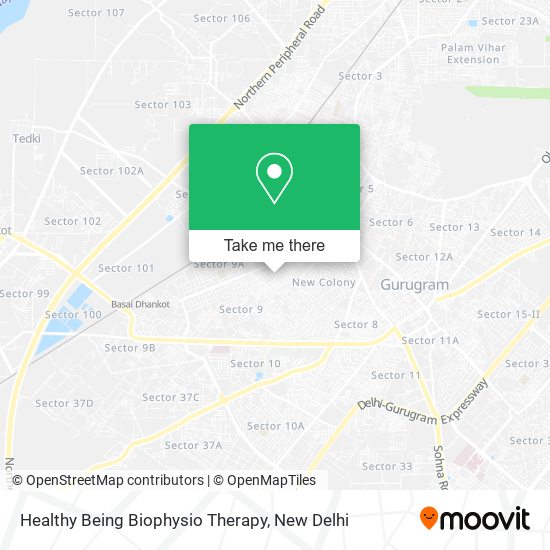 Healthy Being Biophysio Therapy map