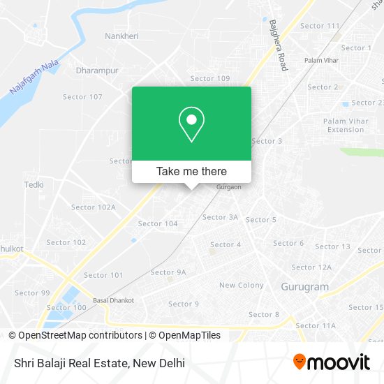 Shri Balaji Real Estate map