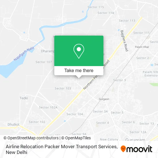 Airline Relocation Packer Mover Transport Services map