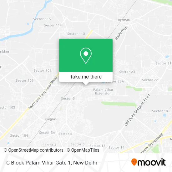C Block Palam Vihar Gate 1 map