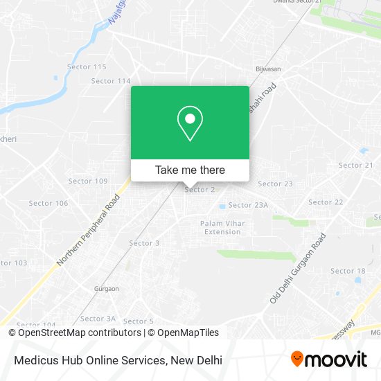 Medicus Hub Online Services map