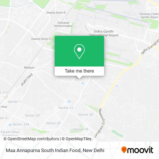 Maa Annapurna South Indian Food map