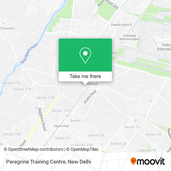 Peregrine Training Centre map