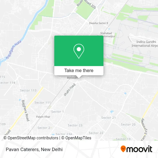 Pavan Caterers map