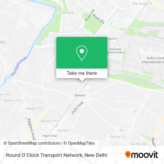 Round O Clock Transport Network map