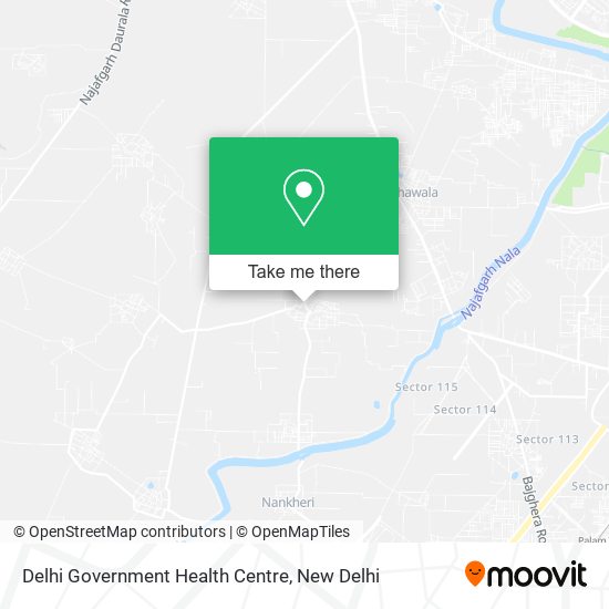 Delhi Government Health Centre map