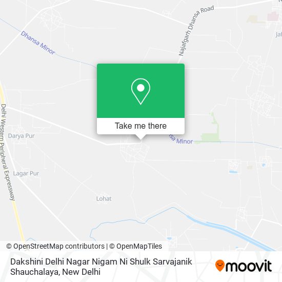 Dakshini Delhi Nagar Nigam Ni Shulk Sarvajanik Shauchalaya map