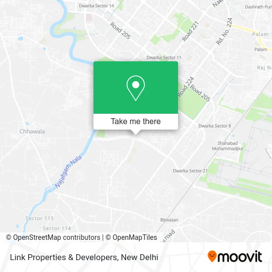 Link Properties & Developers map