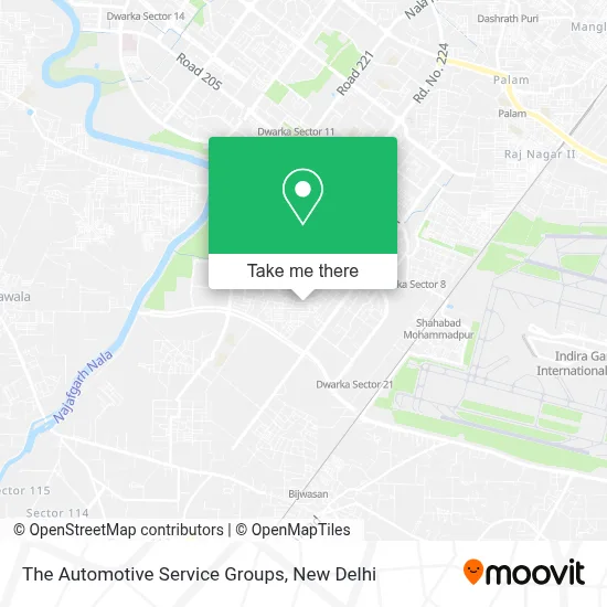The Automotive Service Groups map