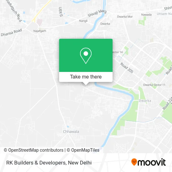 RK Builders & Developers map