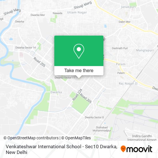 Venkateshwar International School - Sec10 Dwarka map