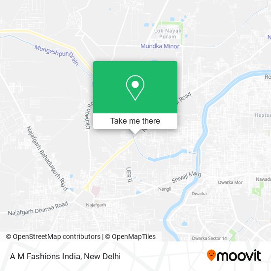A M Fashions India map