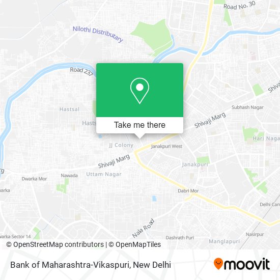 Bank of Maharashtra-Vikaspuri map