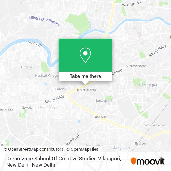 Dreamzone School Of Creative Studies Vikaspuri, New Delhi map