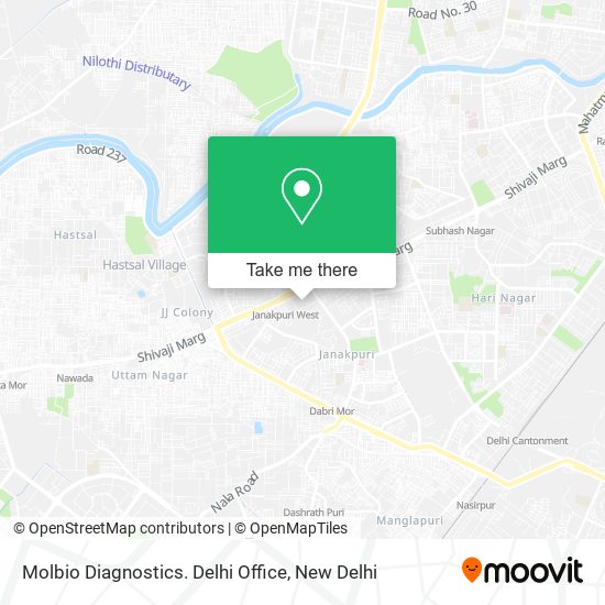 Molbio Diagnostics. Delhi Office map